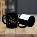 Taza negra en ceramica sublimable con ventana blanca 11Oz unidad