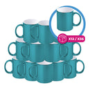 Blue mirror ceramic mug 11oz