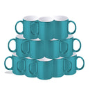 Blue mirror ceramic mug 11oz