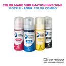 Garage Sale Color Make sublimation inks 70ml bottle - four color combo