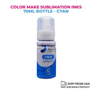 Garage Sale Color Make sublimation inks 70ml bottle - four color combo