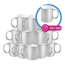 Silver mirror ceramic mug 11 oz