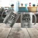 Silver mirror ceramic mug 11 oz