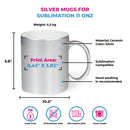 Silver mug 11 oz