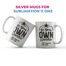 Silver mug 11 oz