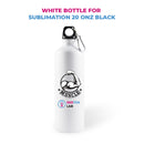 20 oz white sports bottle