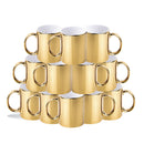 Gold mirror ceramic mug 11 oz